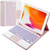 Nsyee Custodia retroilluminata con tastiera touchpad per iPad 9/8/7, Air 3 e Pro 10.5