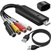Hoembpn Convertitore da VHS a digitale, USB 2.0 Audio Video Grabber Capture Card, adattatore convertitore video RCA a USB, per VHS VCR Mini DV Hi8 DVD, compatibile con Windows e Mac