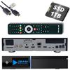 HTS e-com GigaBlue UHD Quad 4K Pro 2X FBC DVB-S2 Twin Sat Receiver con Dual Core CPU, E2 Linux OS, 4GB RAM, 8GB eMMC, Bluetooth 5.4, H.265, 1200Mbit WLAN, 3x USB 3.0, HTS e-com cavo HDMI + 1TB SSD