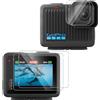 QULLOO Vetro Temperato per GoPro Hero Pellicola,Protettiva Durezza 9H Anti Graffio Anti-Impronte Zero Bolle Protezione Schermo per GoPro Hero - Trasparente
