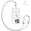 Vauki Cordino per Cellulare Telefono Universale Tracolla Regolabile Collana Collo Nylon Catena Laccio per Cellulare e Patch Telefono per Maggior Parte Smartphone IPhone Samsung Huawei Xiaomi, Bianco