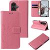 LBH Custodia protettiva per Samsung Galaxy S26, con motivo floreale e farfalle, funzione leggio, magnetica, protezione completa a 360°, colore: oro rosa