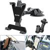 OHLPRO Supporto per Tablet da Cruscotto per Auto, Porta iPad con Ventosa Compatibile con Tablet 7-13, Montaggio su Parabrezza Flessibile, Design Regolabile e Robusto, Rotazione 360°, Nero