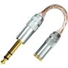 Guihydur Adattatore Audio da 4,4 mm Femmina A 6,35 mm A Femmina per Decodifica Audio HIFI Stereo Bilanciato.