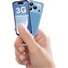 ZOKOE 3G - Mini cellulare sbloccato, Dual SIM, riconoscimento facciale, display HD da 3,88 pollici, carino e pratico secondo cellulare, piccolo smartphone per bambini e studenti (Blu-3G)