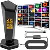 QGClearSO Antenna TV Interna, Antenna Tv Interna Amplificata Potente