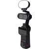 Generic Luce di riempimento per Insta360 Luna Ultra, luce LED ricaricabile di tipo C per ritratti, selfie stick e registrazione di vlog, con 3 temperature di colore
