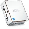 NiPoGi Mini PC, processore Intel Celeron N5105, 12GB RAM 256GB SSD Mini computer desktop, Micro PC quad core 4K, supporto SSD da 2,5 pollici, WiFi 2,4 G/5,0 G, Gigabit Ethernet, HTPC