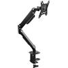 Atlantis P022-D306ASN GAS Lift Supporto e Braccio per Monitor PC singolo da 13 a 32,Max 8Kg. Altezza regolabile, snodabile. Inclinaz +/- 45°, Pivot +/- 180°, Rotaz 360° e Giro 180°. Vesa 75/100.