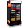 GastroHero Frigorifero per bevande, 630 l, con illuminazione e ante scorrevoli SC-630FS