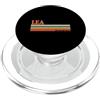 Retro Personalized Name outfit For Men W LEA Retro Personalizzato Nome Vintage Strisce PopSockets PopGrip per MagSafe