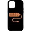 Geeky Chic Costumes Custodia per iPhone 12/12 Pro Electrical Outlet Plug and Socket Couples Halloween Costume