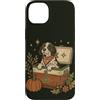Pointer Dog Bond Custodia per iPhone 14 Plus Raffreddatore autunnale vintage Fall Dog Pumpkin