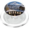 Niseko Ski Resort Winter Landscape Niseko Hokkaido Giappone Sport Invernali Disegno Sci PopSockets PopGrip per MagSafe