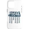 Utopia Sport England Shop Custodia per iPhone 16 Pro Destini delle sei mogli di Enrico VIII Navy Print