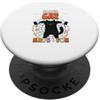 Mr. Goodvibez Gatto nero Halloween PopSockets PopGrip Adesivo