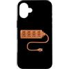 Geeky Chic Costumes Custodia per iPhone 16 Plus Electrical Outlet Plug and Socket Couples Halloween Costume