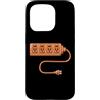 Geeky Chic Costumes Custodia per iPhone 15 Pro Electrical Outlet Plug and Socket Couples Halloween Costume