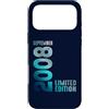 Birth Since September 2008 Retro Vintage Custodia per iPhone 17 Pro Max Settembre 2008 Anno 2008 Compleanno Edizione Limitata
