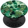 Grandmacore Sophisticated Interior Style Jade Watercolor Grandmillennial Floral Vintage Inspired PopSockets PopGrip Adesivo