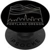 Urban Portland Travel City Apparel Portland Oregon, paesaggio urbano, design minimalista PopSockets PopGrip Adesivo