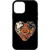 Autumn Ink Occult Linework Custodia per iPhone 12 mini Halloween Cuore Tatuaggio Flash Boo Spooky Doodle