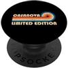 Retro Name Vault CASANOVA Retro 70s 80s Sunset Stripe PopSockets PopGrip Adesivo
