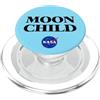 NASA Moon Child con logo polpetta PopSockets PopGrip per MagSafe