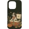 Pointer Dog Bond Custodia per iPhone 15 Pro Raffreddatore autunnale vintage Fall Dog Pumpkin
