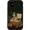 Pointer Dog Bond Custodia per iPhone 11 Raffreddatore autunnale vintage Fall Dog Pumpkin