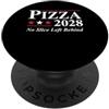 Cheesy Political Humor Pie Fanatics Design divertente con parodia della campagna elettorale della pizza 2028 PopSockets PopGrip Adesivo