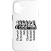 Utopia Sport England Shop Custodia per iPhone 16 Plus Destini delle sei mogli di Enrico VIII Stampa nera