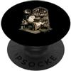 Funny Spooky Season Halloween Party Appa Accogliente Leggendo Ghost Book Lover Halloween Library Witch PopSockets PopGrip Adesivo