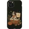 Pointer Dog Bond Custodia per iPhone 11 Pro Raffreddatore autunnale vintage Fall Dog Pumpkin