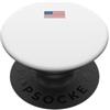 NASA Worm Logo con bandiera americana PopSockets PopGrip Adesivo