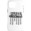 Utopia Sport England Shop Custodia per iPhone 16 Pro Max Destini delle sei mogli di Enrico VIII Stampa nera