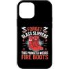 FUNNY FEMALE FIREFIGHTER PRODUCTS Custodia per iPhone 12 mini Dimentica le pantofole di vetro Questa principessa indossa stivali antincendio da donna
