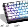 HITIME x XVX Shine Through Keycaps w/IMD Tech, Custom Spider Web Keycaps 60 75 100 per cento, Set di tappi per tasti bianchi retroilluminati, lato profilo OEM stampato per tastiere