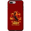 Fire Goat Zodiac Club Custodia per iPhone 7 Plus/8 Plus Anno della Capra Fuoco 2027 Capodanno Cinese Zodiaco Animale