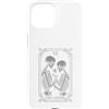 Tarot Card The Lovers Skeleton Goth Hall Custodia per iPhone 15 The Lovers Tarocchi Scheletro Gotico Luna Strega Teschio