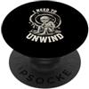 Funny Spooky Season Halloween Party Appa Funny Mummy I Need to Unwind Halloween Bendage Pun PopSockets PopGrip Adesivo