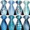 YISHLINE 41 colori 8 cm cravatte da uomo verde blu plaid strisce floreale classico business cravatta cravatte in tessuto jacquard per uomo festa di nozze