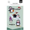 Vaessen Creative Timbri in Silicone Pinguino Natalizio 1-12 pz | Trasparente, Lavoro preciso, DIY, Biglietti fatti a mano, Buste, Scrapbooking, Con stamping tool e blocchi acrilici