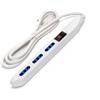 Aigostar Ciabatta multipresa elettrica Slim 3 posti con cavo da 1,5m - Spina 10A e 3 Prese Bipasso Aigostar