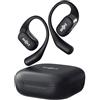 SHOKZ Auricolari OpenFit open-ear, auricolari Bluetooth True Wireless con microfono, auricolari con gancio, ricarica rapida, 28 ore di riproduzione, impermeabilità IP54 - Nero