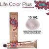 FarmaVita Life Color Plus - 10.102 Biondo Platino Cenere Perla - Crema Colorante per Capelli - FarmaVita - 100 ml