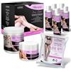 LUMINER Slimmy Box Set con 5 Trattamenti Collant Drenanti Anticellulite Riutilizzabili con Sale del Mar Morto, Pantaloni in Cartene e Crema Contro la Cellulite Gambe e Glutei -INCI di Origine Naturale