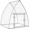 vidaXL Gabbia per polli argento 100x105x120 cm Acciaio zincato