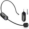 OEM Cuffie con microfono wireless - 2,4 GHz - Portata di 50 m - Ricaricabili - Per presentatori, guide turistiche, istruttori di fitness e danza