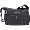 COVERI COLLECTION Borsa Donna Tracolla in Nylon Impermeabile Multitasche Tracolla in Tessuto Regolabile Dimensioni: 29 X 24 X 12 cm. ART.2247 Marchio COVERI (NERO)